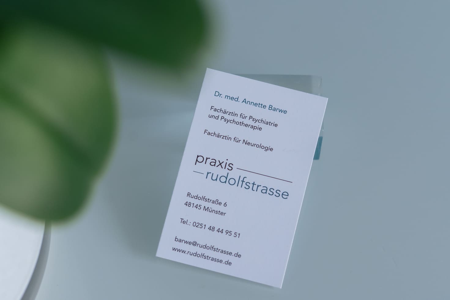 Visitenkarte von Dr. med. Annette Barwe